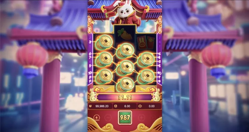 Fortune Rabbit tela do jogo online — interface completa do slot